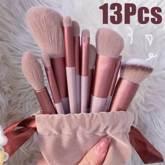 13Pcs Professional Makeup Brush Set for Face & Eyes