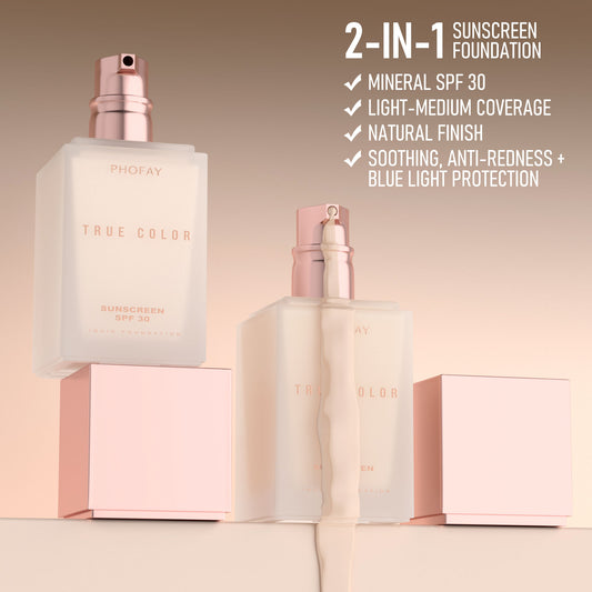 Matte Liquid Foundation with SPF 30 – Long Lasting Sun Protection Makeup